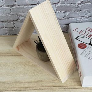 Borse da stoccaggio Triangle Replay Assolta in legno Scaffali a parete Montata Montate Bookcase