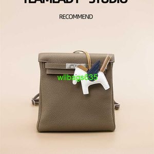 Leder -Rucksackbeutel vertrauenswürdiger Luxus ky Handtasche Teamlady Head Layer Cowide Retro Art Style Bag Rucksack Damen Rucksack Luxus und große Mütze haben Logo HB79TF