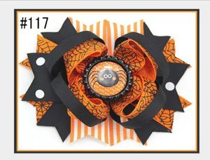 32Color Halloween Decoration Grosgrain Ribbon Hair Bows For Baby Girls Pumpkin Pinwheel Spider Hair Clips Headwear Hair Accessories5494405