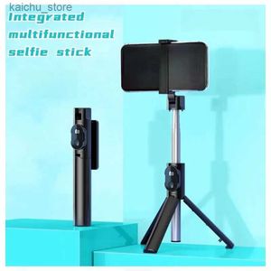 Selfie Monopods Selfie Stick Phone Tripod with bluetooth Wireless Remote Portable Extendable Tripod holder Stand 360 Rotation Compatible for ios Y240418