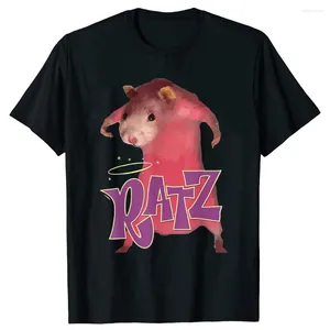 Erkek Tişörtleri Ratz Pembe Fare Karikatür T-shirt Pamuk Kısa Kollu Erkek Tee-Shirt Sıradan Kawaii Yaz O yaka Tshirt Sevimli Erkek Yumuşak