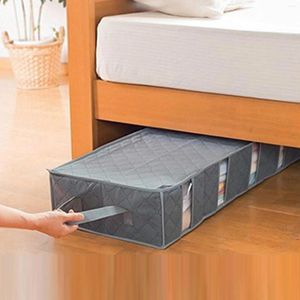 Storage Bags NonWoven Under Bed Bag Quilt Blanket Clothes Bin Box Divider Folding Closet Organizer Clothing Container Large