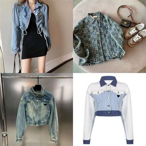 Denim Women Coat Womens Button Letters Autumn Style Woman Designer Jackets Jeans S-XL S