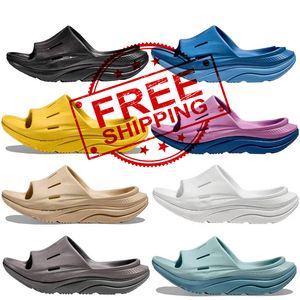 صندل مصمم Orda Recovery Slide Men Women Slippers Slippers Black White Blue Pink Yellow Grey Green Sports Slippers Trainers 36-45