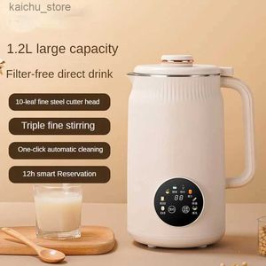 Juicers Electric soy milk machine automatic intelligent food mixer boiling water kettle rice milk manufacturer fruit JU479220V 1200ml Y240418