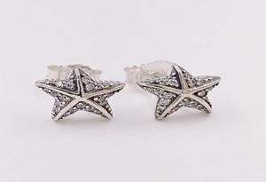 Studs tropikal denizyıldızı saplama küpe otantik 925 STERLING Gümüş, Avrupa tarzı saplamalar mücevher Andy Jewel 290748CZ3094820