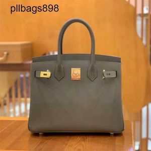 Designer feito à mão 7a bolsa de bolsa de bolas genuínas fios de cera de couro 30 cm de lata embrulhada em couro e epsom de couro de ouro high-end de última geração womensxh9r