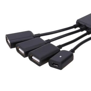 NUOVO 2024 Type-C 31 4 in 1 Adattatore di estensione del cavo OTG USB 1 micro per hub di tablet samsung Android con alimentazione un accessorio essenziale