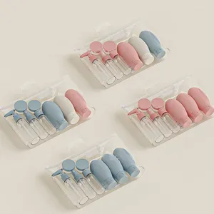 Garrafas de armazenamento 3/11pcs Viajar garrafa recarregável de silicone portátil Nórdica Substituição de sub-gota de líquido SHAMPOO DE LONÇÃO DE SPRIMENTE