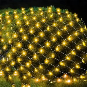 3x345x15M LED Mesh Net Light Christmas Fairy Net Lights LED Bush Tree Wrap String Lights for Holiday Party Patio Decor 240409