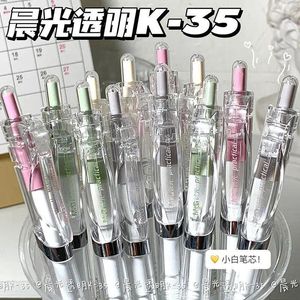 48st 4 Box 0,5 mm Good Dream Gel Pennor Set Ballpoint Black Ink Press Neutral Pen for Writing Office School Stationery