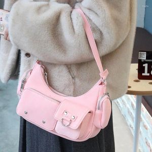 Simpstring Simple Design Women Bag 2024 Джинсовая сумочка ретро универсальная мульти -карманная мода мода