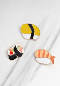 Qihe Jewelry Brooches Pins Sushi Japanese Enamel Pin Lapel Pin for Women Jacketバックパックトートバッグ装飾アクセサリー7020056