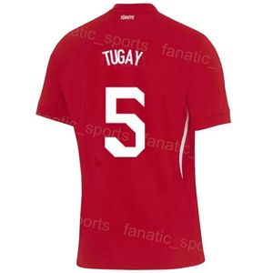 Seleção nacional 17 Jersey de futebol de Guler Akgun Yuksek Kokcu Demiral Soyuncu sob Kabak Tugay 10 Calhanoglu 19 Yildiz 18 Kits de camisa de futebol Muldur 24/25 Euro Cup