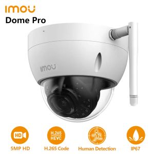 Sistema IMOU 5MP Dome Pro WiFi Camera di rilevamento umano Rilevamento di veicoli Smart Home IP Camera da esterno Sicurezza