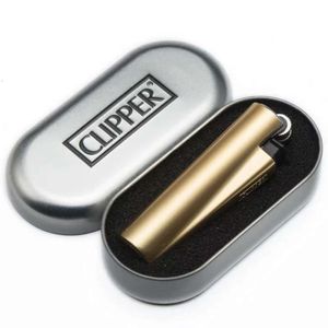 Ignição criativa da roda de moagem de metal de clipper sem gás portátil Mini bolso de bolso Diy Caixa de presente Packaging Presente masculino