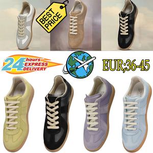 2024 Hot Sale Sapatos Casuais Maisons Camurça Mulheres Mens preto Branco azul