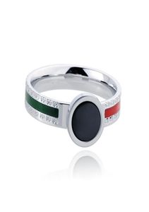 whole red and green ring men and women couple ring letter g stainless steel jewelry mens rings new fashion ring engagement rin1431102