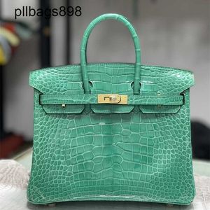 Designer Maya Handmade 7A Bikns genuino coccodrillo coccodrillo 25 cm Womens Elegante Luxury Green3Qoy