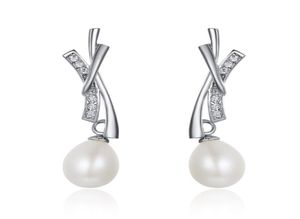 SE5 modne eleganckie duże symulowane perły długie kolczyki dla kobiet Pearls String Instrukcja Dangle Drop Kolczyki6433223