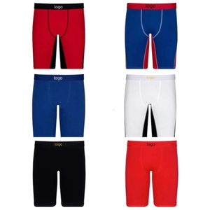 Sport Mens Underwear Breattable Thin Solid Color Extended Mens Underwear Fitness Flat Angle Pants