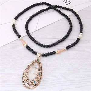 Pendant Necklaces Arrival Women's Bohemian Artificial Gemstone Necklace Choker Jewelry Gift Wholesale Drop