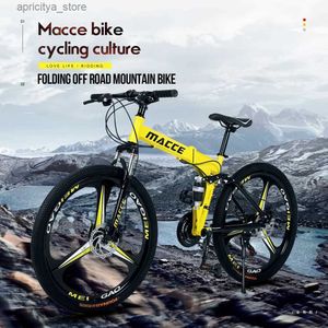 Bisikletler Dağ Katlanır Bisiklet 26 inç 21 24 Hızlı Renk Dağ Bisiklet Binicilik Dış Mekan Spor Katlama Bisiklet L48