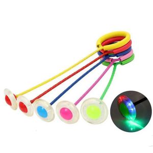 Flash Jumping Foot Force Ball Kids Outdoor Fun Sport Toy LED Kinder Springing Force Reaktionstraining Ball Kinder-Eltern-Spiele 240418