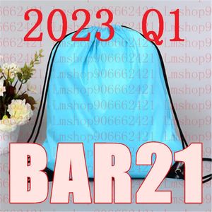 Shopping Bags Latest 2024 Q1 BAR21 Style BAR 21 Bunch Of Pocket And Pull On The Rope Bag Handbag Free