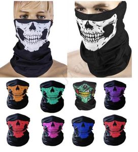 Fashion Face Mask Cartoon Skull Sports Headband Cycling Scarf Magic Ski Bandanas Head Wraps Cosplay CS Game Facemask Mouth Cover E2285791