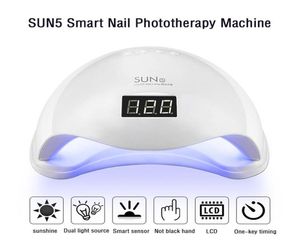 Sun5 48W suszarka do paznokci UV LED do paznokci lampa Polanie żelowe Szybkie suszenie za pomocą automatycznego czujnika Manicure Salon Tool1285000