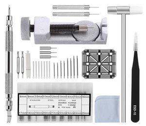 شاهد مجموعة أدوات حزام الفرقة 98 في 1 Link Removerspring Bar Tool مع 72pcs Pins15pcs Cotter Pin1pcs Holder1pcs Head Ha1051963