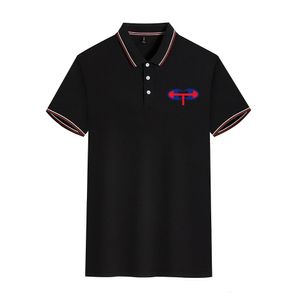 Mens Tshirt Klasik Kısa Kollu Polo Gömlek Yaz Top Sıradan Düğme Yakalaması Süper Büyük S4XL 240416