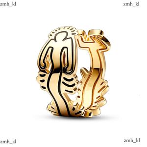 Pandoras ringdesigner smycken Sier Women Fit Ring Original Heart Crown Fashion Rings Gold Plated Zircon Sparkling Princess Bone Pandorabracelet 510