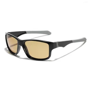 Солнцезащитные очки в стиле поляризованы на открытом воздухе TR90 Материал TAC LINS Sun Очет для мужчин велосипедные походы мужчины -солнцезащитные очки