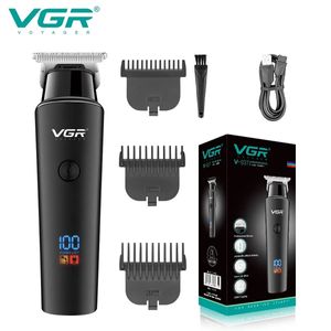 VGR Trimmer Professional Electric Trimmers Опросные волосы. Заряжаемая светодиодная дисплей v 937 240418
