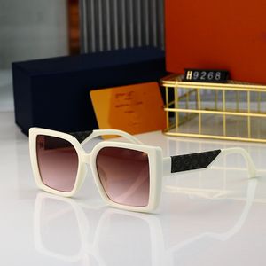 Óculos de sol designers Mulheres Mens óculos de sol Copos de luxo 89268 líquido de sol líquido Redia redonda Face Anti-Ultraviolet Óculos de sol feminino Sense Sunglasses de Tide White