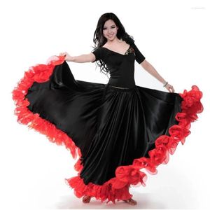 Stage Wear Spanish Bullfight Festival Performance Dance Flamenco Skirt For Women High Quality Flame Floral Plus Size Ballroom