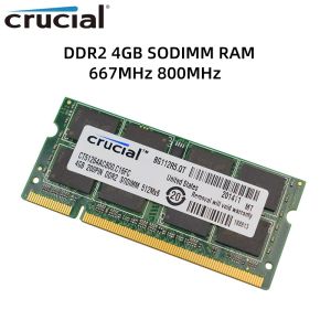パネル重要なラップトップメモリ​​DDR2 4GB 667MHz 800MHz DDR2ラップトップRAM PC25300 PC26400 1.8V 200PIN