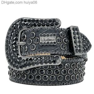 Män kvinnor BB Simon Belt Luxury Designer Belt Retro Needle Buckle Belt 20 Color Crystal Diamond Huiya06251f