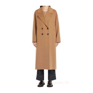 Designer płaszcz damski kurtki wełniane mieszanki wełny płaszcza kurtka solidna kolorowy damski długi wiatrak klasyczny retro elegancki trend mody cxal