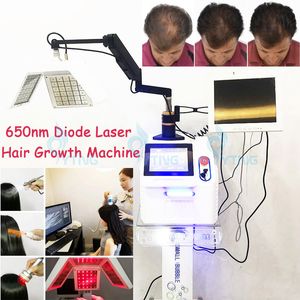 Professionelle Haarwachstumsmaschine 650 nm Diodenlaser Haarausfallbehandlung Kopfhautbehandlung