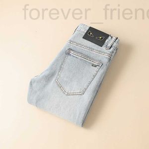 Men's Jeans designer 2024 Spring/Summer New Light Blue Denim Pants Thin N969-P165 ZNMP