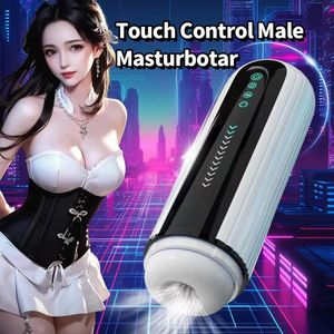 Teleskope Automatische männliche Masturbator Cup Wärme Mann Masturbationsmaschine Oral Blowjob Vagina Muschi Erwachsene Produkt Sexspielzeug für Männer 240402