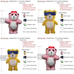 Costume Doll Iatable Cool Bear Mascot Costume Adult Size Suitable for Men Women Customize 2m 2.6 Tall Animal Cloth with Blower