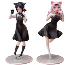 Anime Manga 2PCSSET Kaguyasama è la guerra Figura anime Fujiwara Chika Action Figure Kaguya Shinomiya Collezione Figurina Bambola Toy7279624