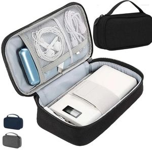 Titta på lådor Electronics Travel Organizer Portable USB Flash Drives Tillbehör Fase Dammtät sladdtelefonförvaringsväska