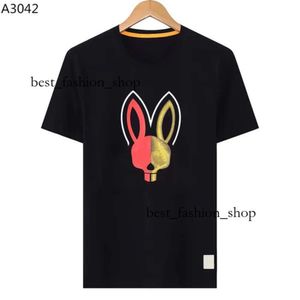 Physcho Bunny 셔츠 최고의 품질 남성 여성 셔츠 패션 디자이너 Tshirt 부부 짧은 슬리브 남자 최고 psyco bunny 심리 토끼 Pyscho Bunny Physco Bunny 169