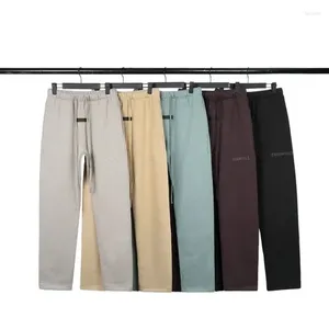 Pantaloni maschili per la moda casual pantaloni 3d in gomma logo per uomini design di lusso di lusso di High Street gamba