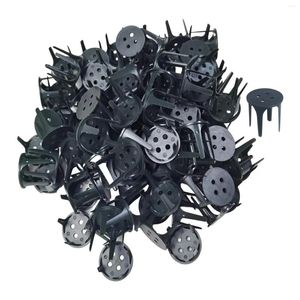 Dekoratif Çiçekler 100 PCS Çiçek Köpük Ankraj Pimleri DIY YEŞİL PINHOLTER Plastik Taban İçin